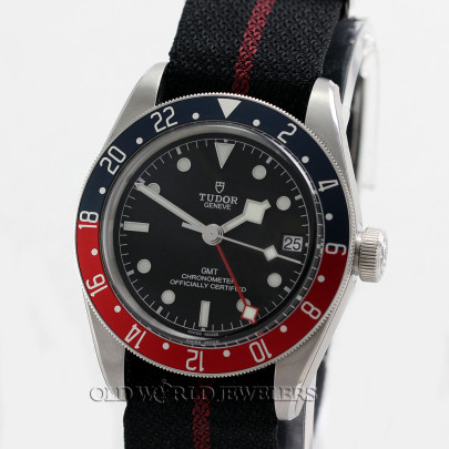 Tudor Black Bay GMT Ref 79830RB Pepsi Bezel Steel Black Dial